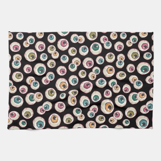 Halloween Eyeballs Geschirrtuch (Horizontal)