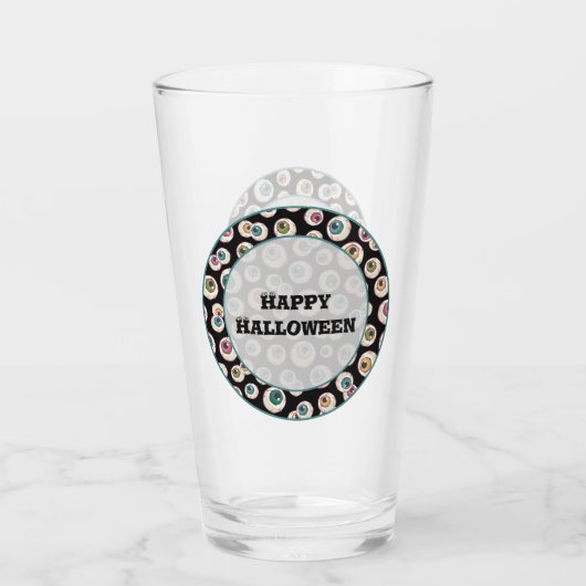 Halloween Eyeballs Glas (Rückseite)