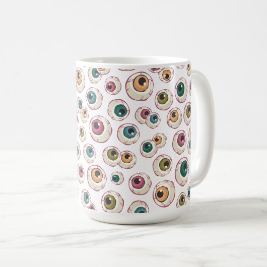 Halloween Eyeballs Kaffeetasse (VorderseiteRechts)