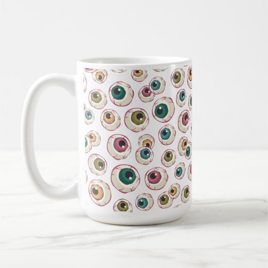 Halloween Eyeballs Kaffeetasse (Links)