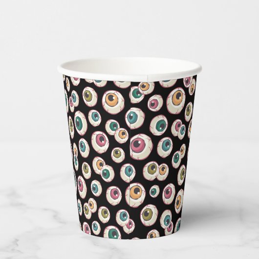 Halloween Eyeballs Pappbecher (Rechts)