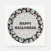 Halloween Eyeballs Serviette (Vorderseite)