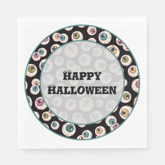 Halloween Eyeballs Serviette (Vorderseite)