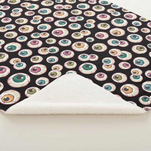 Halloween Eyeballs Sherpadecke (3/4)