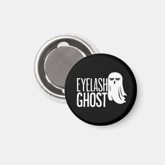 Halloween Eyelash Ghost Magnet (Vorderseite/Rückseite)