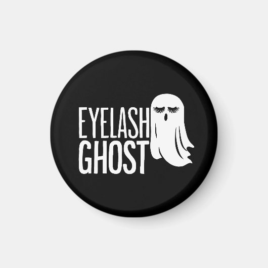 Halloween Eyelash Ghost Magnet (Vorne)