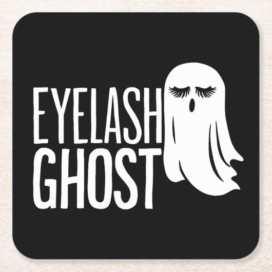 Halloween Eyelash Ghost Rechteckiger Pappuntersetzer (Vorderseite)