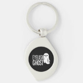 Halloween Eyelash Ghost Schlüsselanhänger (Vorderseite)