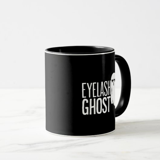 Halloween Eyelash Ghost Tasse (VorderseiteRechts)