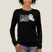Halloween Eyelash Ghost Tri-Blend Shirt (Vorderseite)