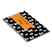 Halloween Eyes Pattern Custom Notebook Notizblock (Rechte Seite)