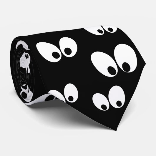 Halloween Eyes Pattern Krawatte (Gerollt)
