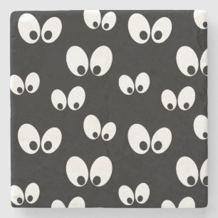 Halloween Eyes Pattern Stone Untersetzer