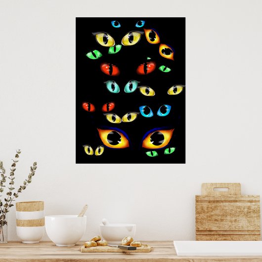 Halloween Eyes Poster (Küche)