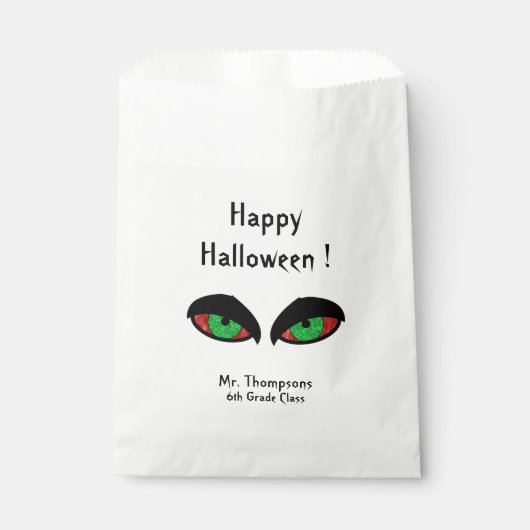 Halloween Eyes School Geschenktütchen (Vorderseite)