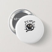 Halloween F-Caw-F Bird Cool Unique Button (Vorne & Hinten)