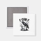 Halloween F-Caw-F Bird Crow Women Men Retro Classi Magnet (Vorderseite/Rückseite)