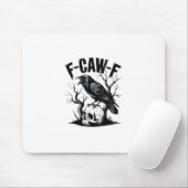 Halloween F-Caw-F Bird Crow Women Men Retro Classi Mousepad (Mit Mouse)