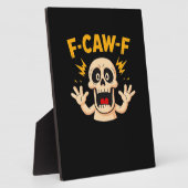 Halloween F-Caw-F Schädel Fotoplatte (Seite)
