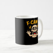 Halloween F-Caw-F Schädel Kaffeetasse (VorderseiteRechts)
