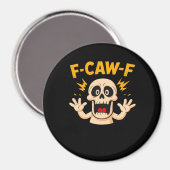 Halloween F-Caw-F Schädel Magnet (Vorderseite/Rückseite)
