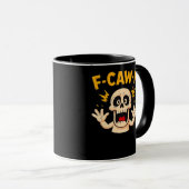 Halloween F-Caw-F Skull Tasse (VorderseiteRechts)
