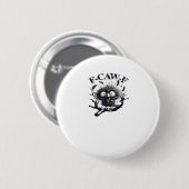 Halloween F-Caw-F Vogel Cool Einzigartig Button (Vorne & Hinten)