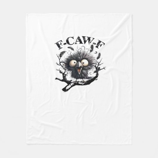 Halloween F-Caw-F Vogel Cool Einzigartig Fleecedecke (Vorderseite)