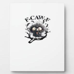 Halloween F-Caw-F Vogel Cool Einzigartig Fotoplatte