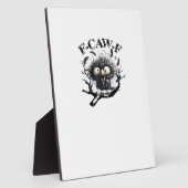 Halloween F-Caw-F Vogel Cool Einzigartig Fotoplatte (Seite)