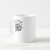 Halloween F-Caw-F Vogel Cool Einzigartig Kaffeetasse (Vorderseite Links)
