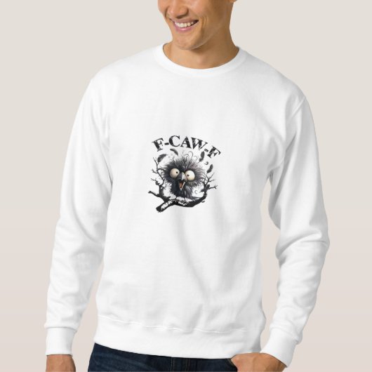 Halloween F-Caw-F Vogel Cool Einzigartig Sweatshirt (Vorderseite)