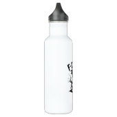 Halloween F-Caw-F Vogel Krähe Frauen Männer Retro Edelstahlflasche (Links)