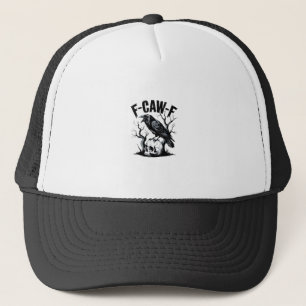 Halloween F-Caw-F Vogel Krähe Frauen Männer Retro Truckerkappe