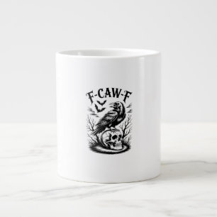 Halloween F-Caw-F Vogel Krähe Frauen Männer Trendy Jumbo-Tasse