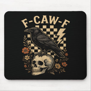 Halloween F Krächzen F Schwarzer Rabe Vogel Krähe Mousepad