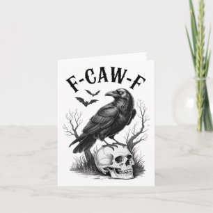 Halloween F Krähe F Schwarzer Vogel F-krähen-f Krä Karte