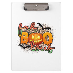 Halloween Fab Boo Lous Geburtstag Klemmbrett