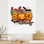Halloween Fab Boo Lous Geburtstag Poster (Küche)