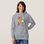Halloween Faboolous Ghost Retro Groovy Funny Hoodie (Vorne ganz)