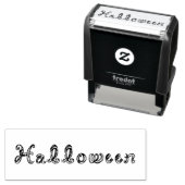 Halloween Fabric Schriftart Letters Line Art Permastempel (Beispiel)