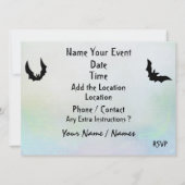 Halloween Fabulous Vector Art Party Einladung (Rückseite)