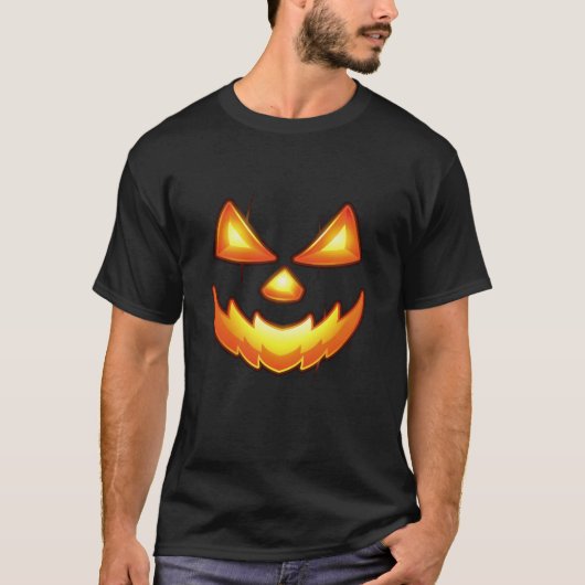 Halloween Face Beängstigend T-Shirt (Vorderseite)