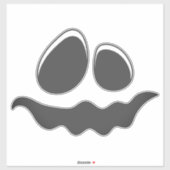 Halloween Face Stickers & Labels (Blatt)