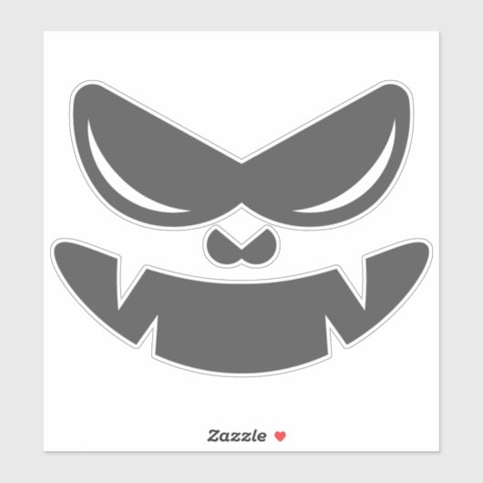 Halloween Face Stickers & Labels (Blatt)