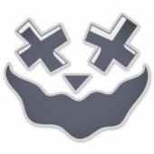 Halloween Face Stickers & Labels (Vorderseite)