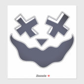 Halloween Face Stickers & Labels (Blatt)