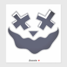 Halloween Face Stickers & Labels