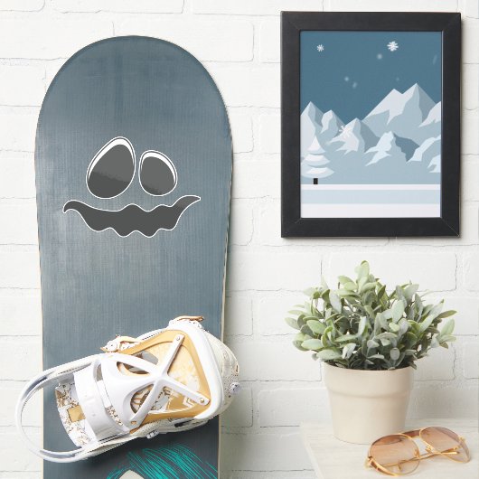 Halloween Face Stickers & Labels (Snowboard)