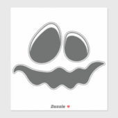 Halloween Face Stickers & Labels (Blatt)